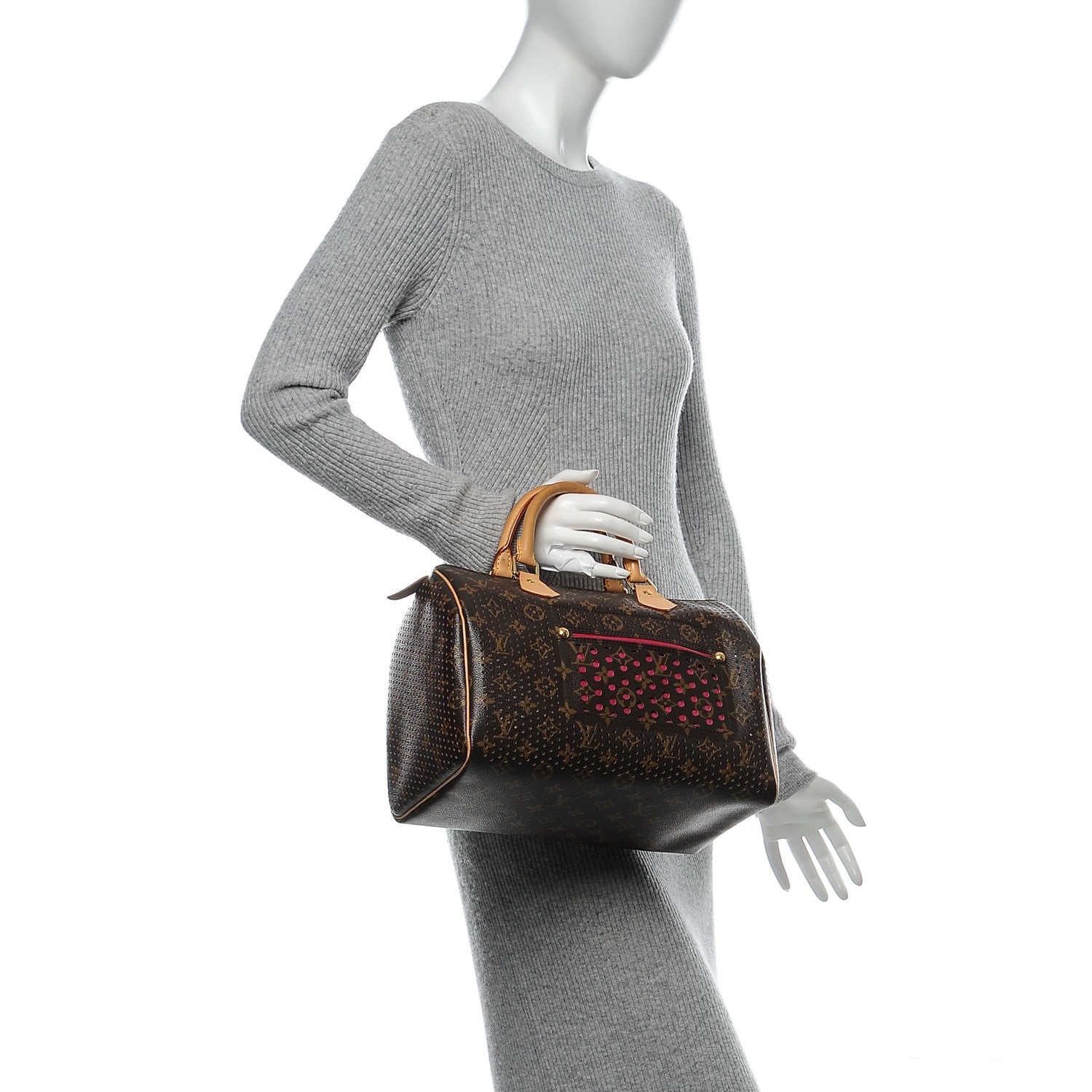 Louis Vuitton Monogram Perforated Speedy 30 Fuchsia 2 of 6