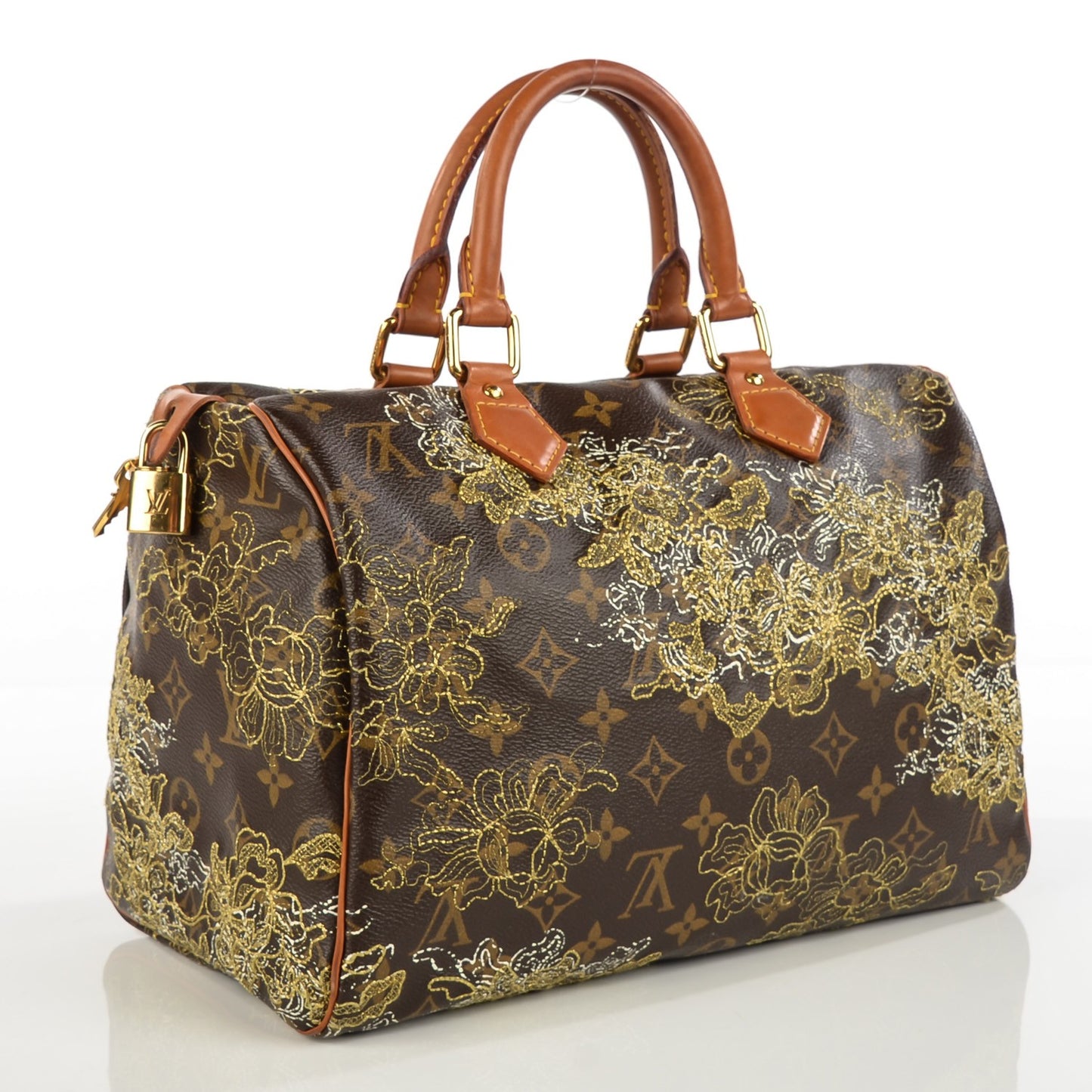 Monogram Dentelle Speedy 30 Gold