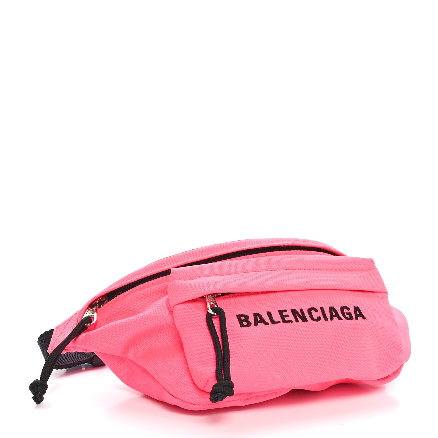 Balenciaga Textured Sport Nylon Logo Wheel Belt Bag Acid Pink 4 of 9