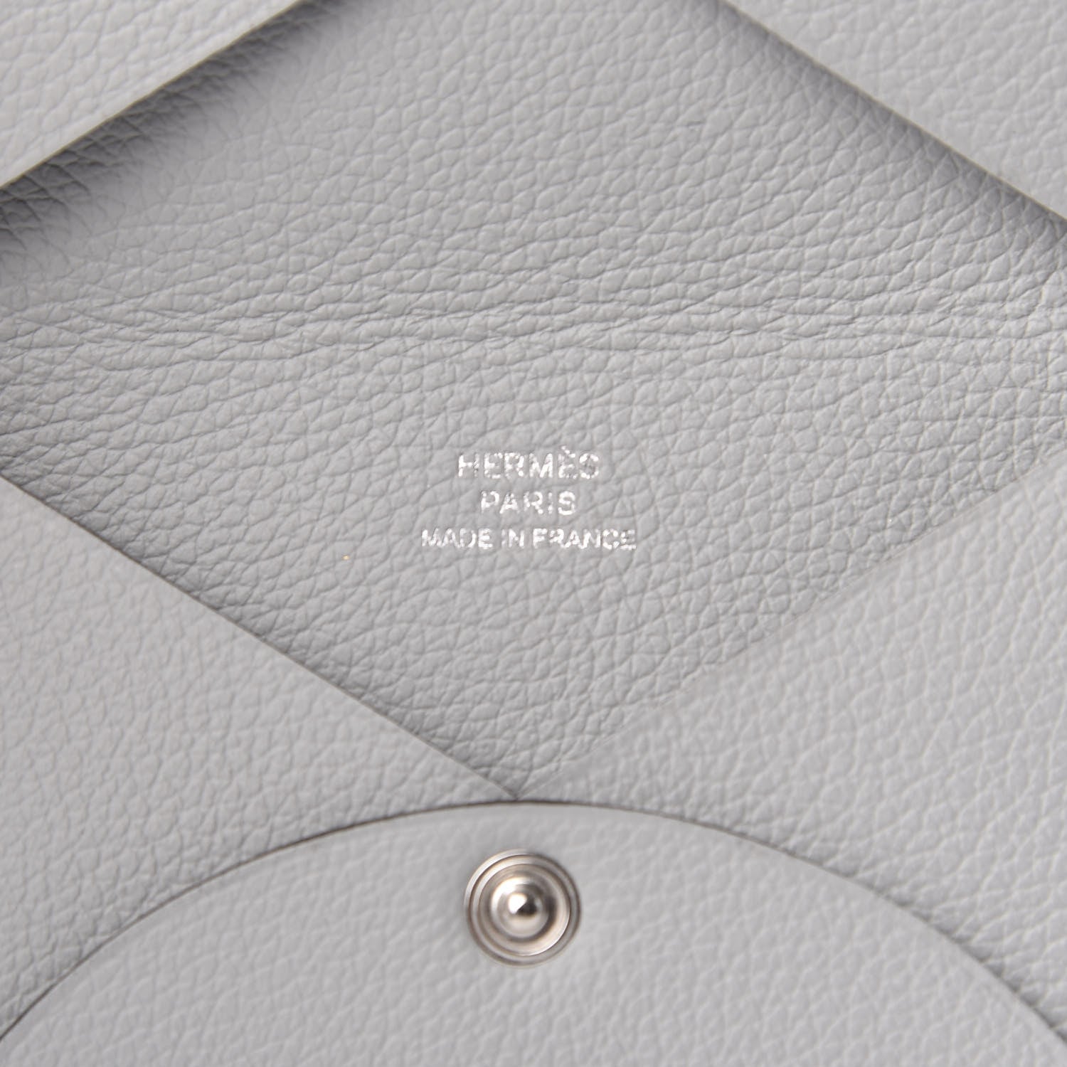 Hermes Evercolor Calvi Card Case Bleu Glacier 6 of 7