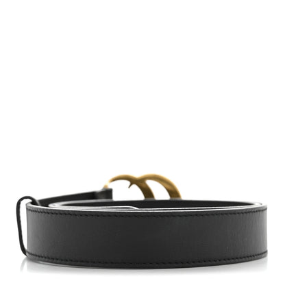 Gucci Calfskin Double G 30mm Belt 85 34 Black 2 of 9