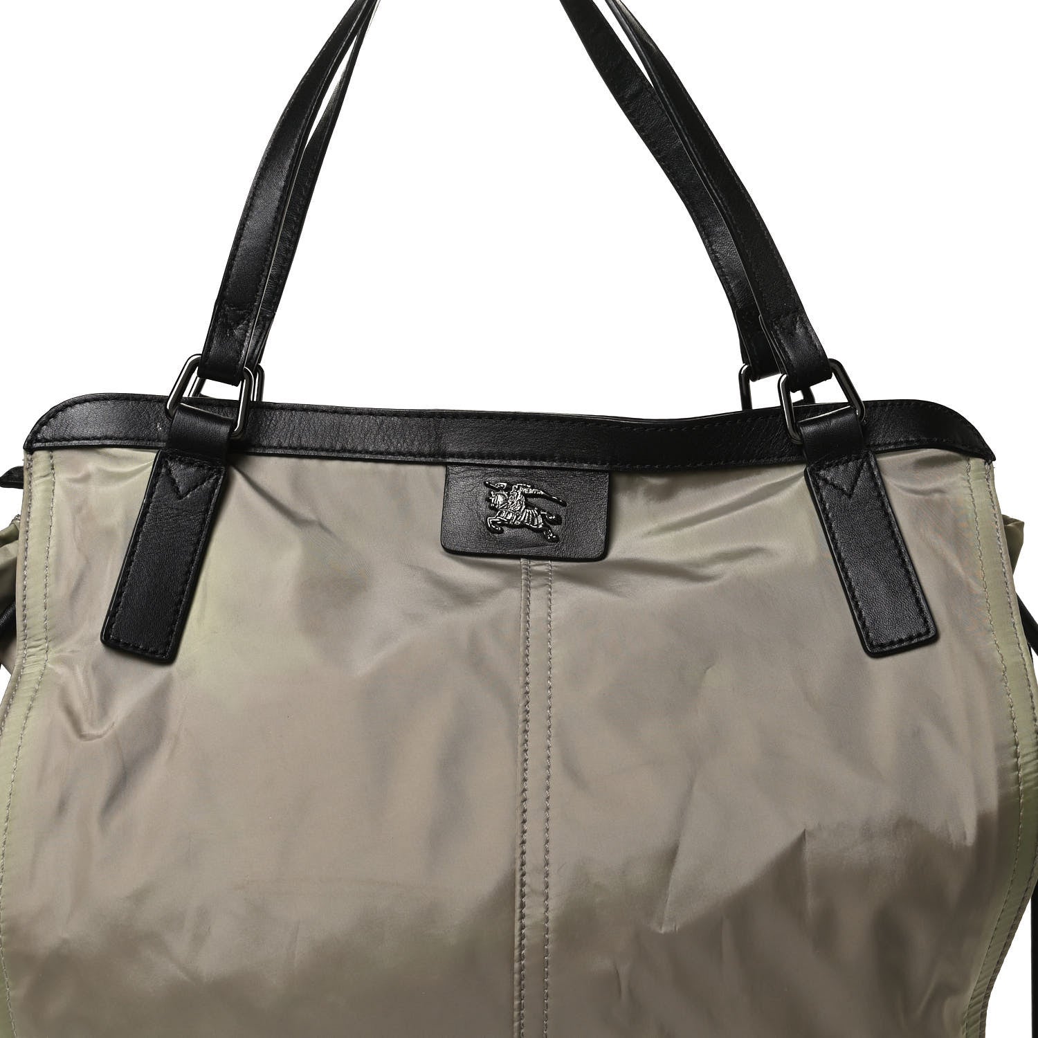 Burberry Nylon Buckleigh Packable Tote Bag Beige 9 of 13