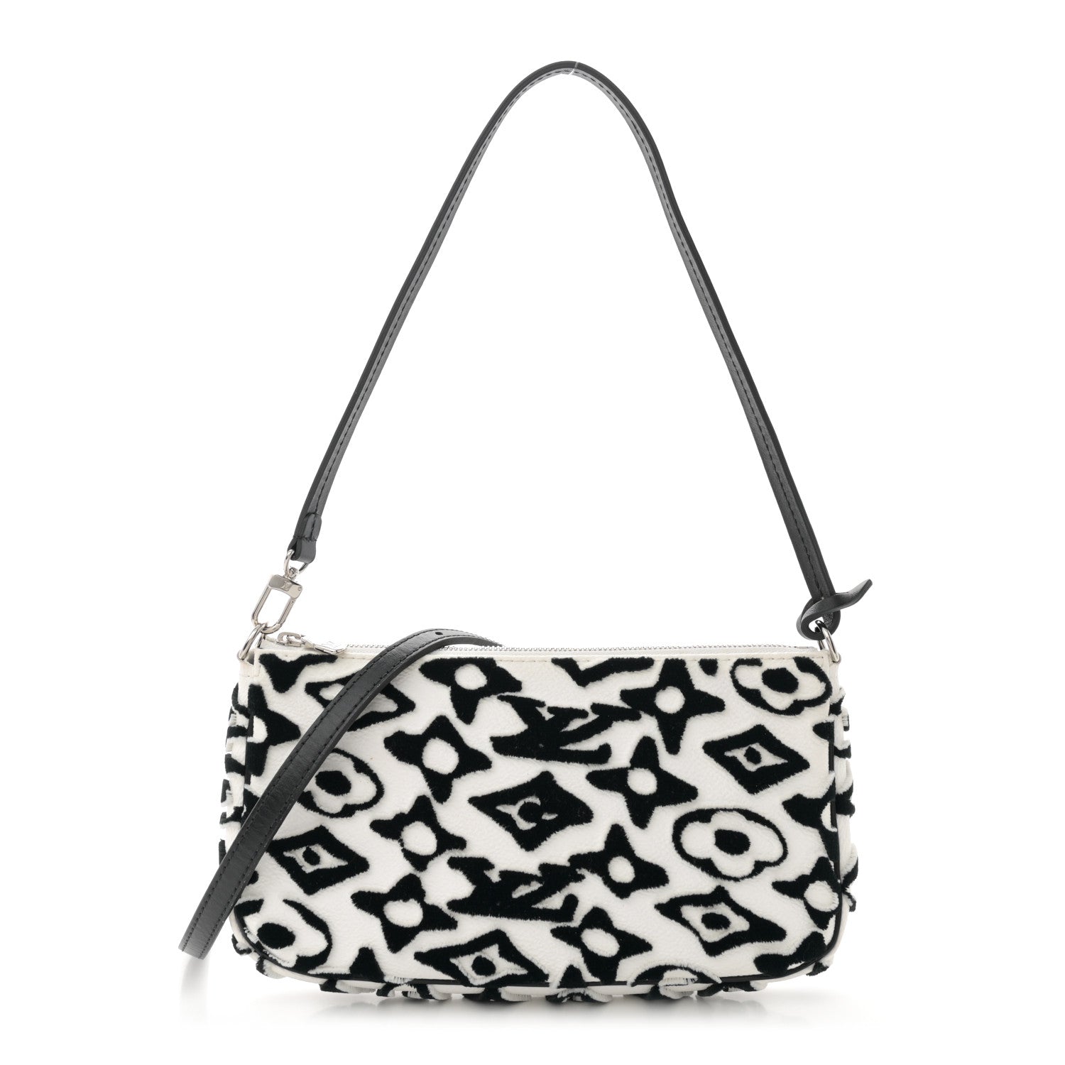 Louis Vuitton X UF Tufted Monogram Pochette Accessories White Black 1 of 11