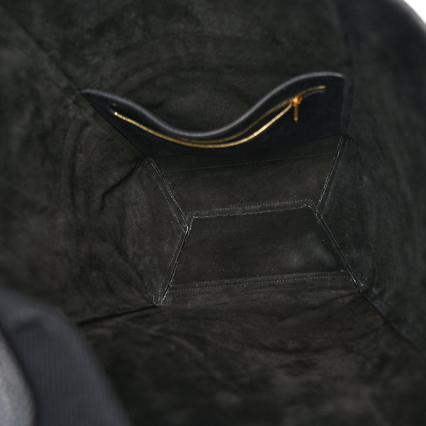 Soft Grained Calfskin Sangle Bucket Bag Black