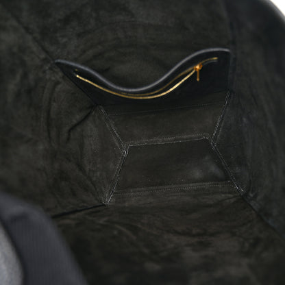 Celine Soft Grained Calfskin Sangle Bucket Bag Black 5 of 10