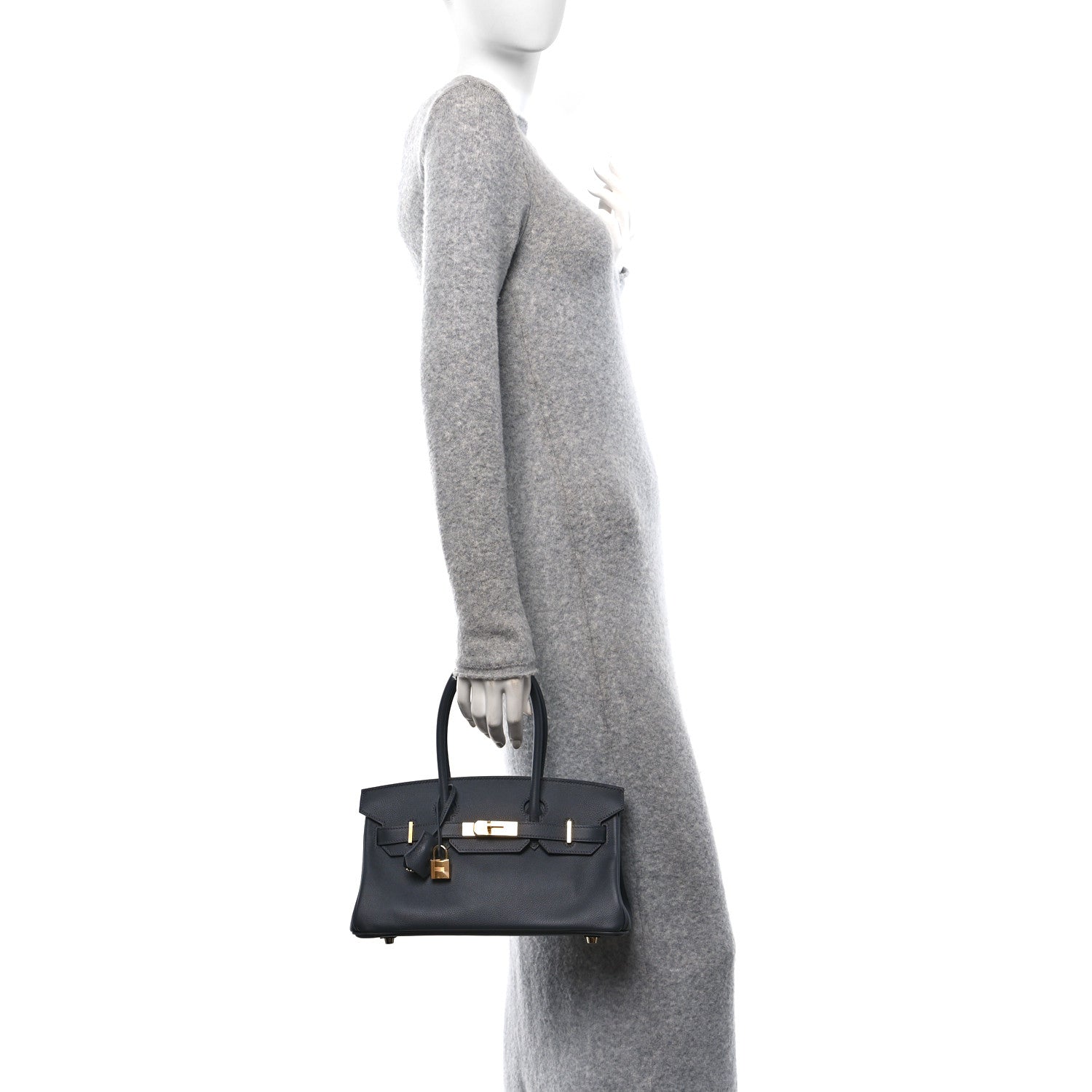 Hermes Evercolor Shoulder Birkin Light 29 Ardoise 2 of 13