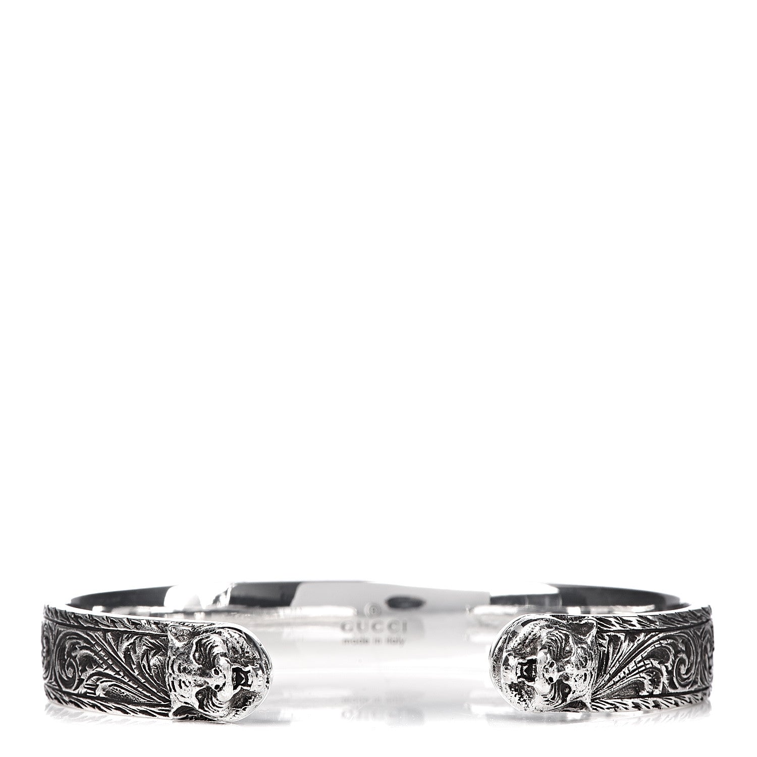 Gucci Sterling Silver Tiger Cuff Bracelet 1 of 5