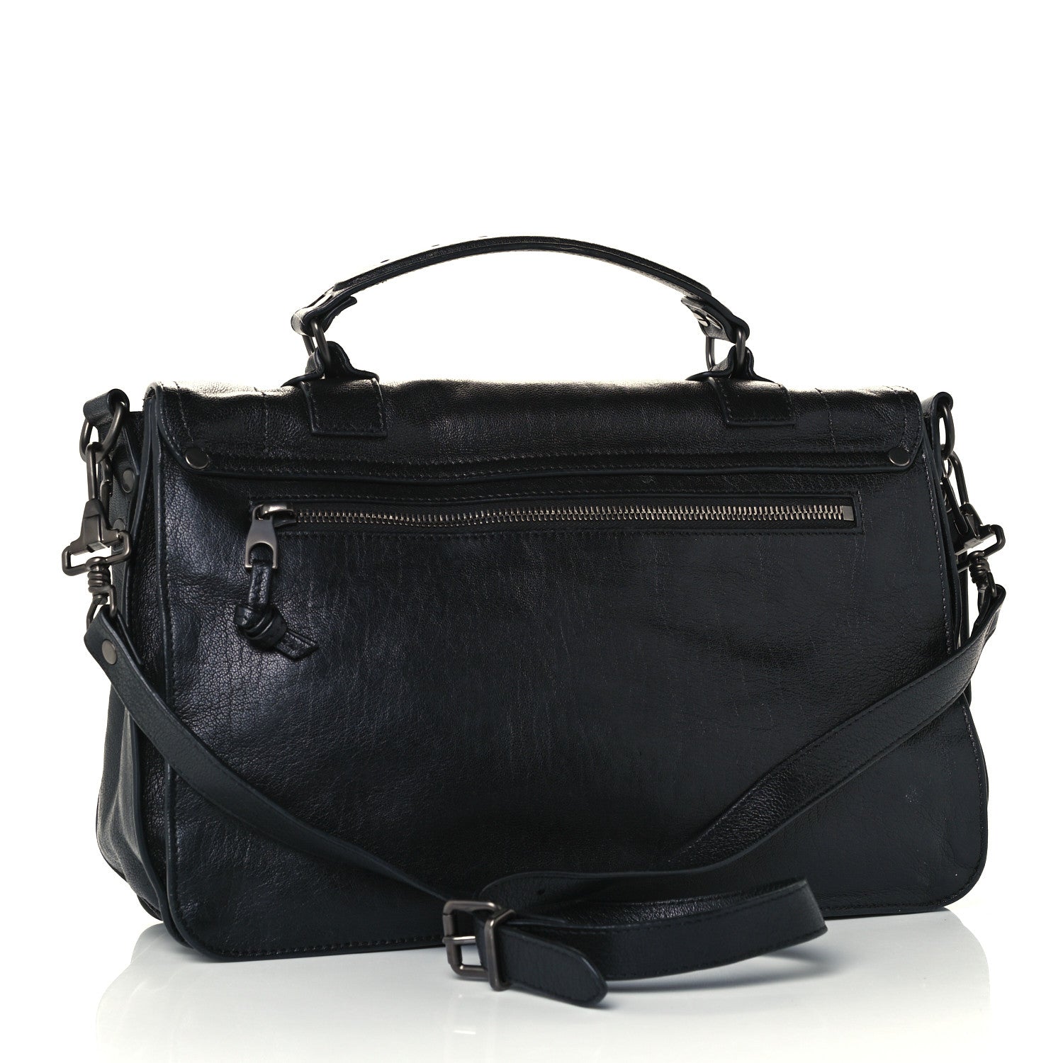 Proenza Schouler Lambskin Medium PS1 Satchel Black 2 of 10