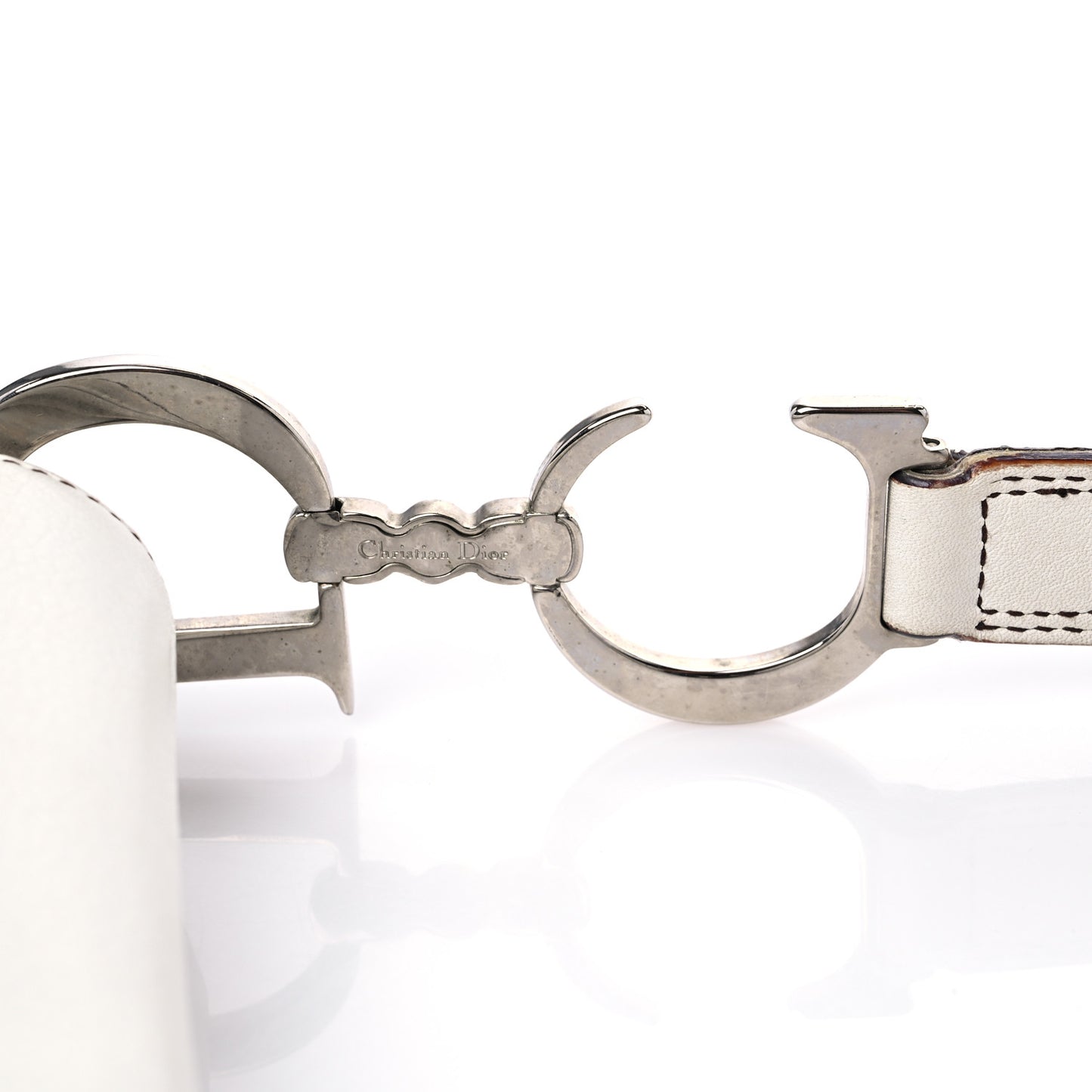 Calfskin Saddle Bag White