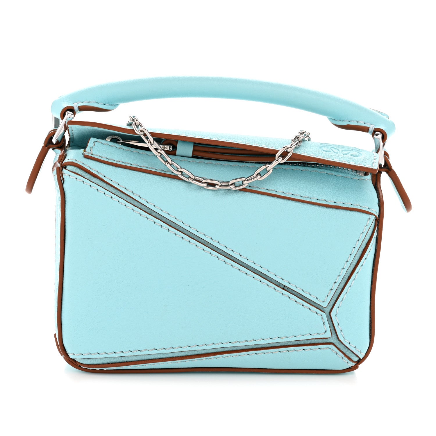 Loewe Calfskin Nano Puzzle Bag Pacific Aqua 1797833 – FASHIONPHILE