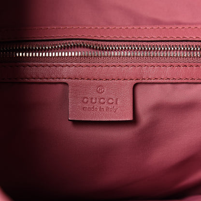 Gucci GG Supreme Monogram Blooms Medium Single Buckle Backpack Beige Multicolor Dry Rose 6 of 10