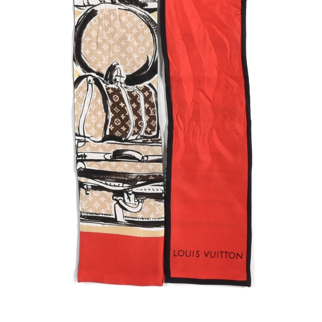 Silk Monogram Trunks Bandeau Brown