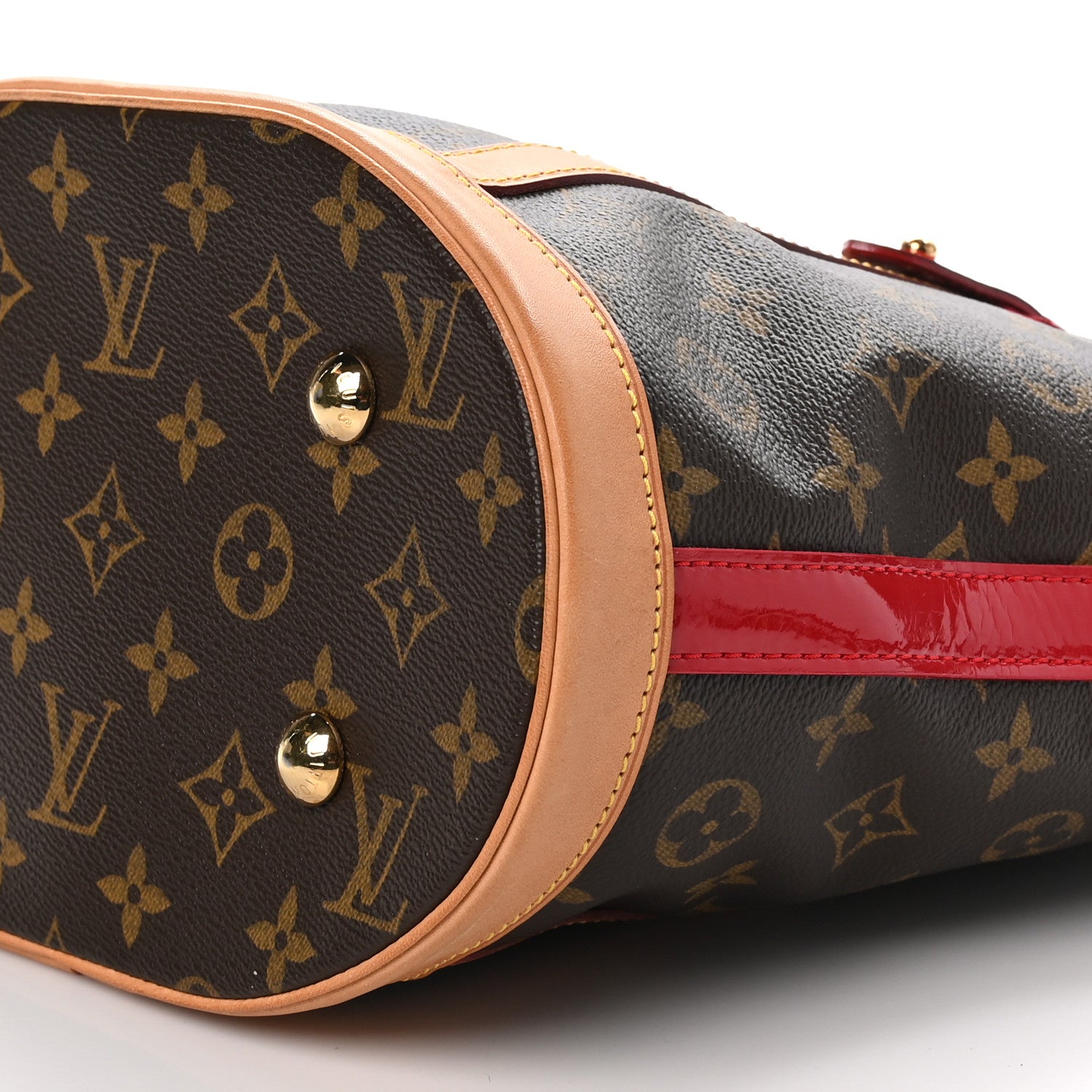 Louis Vuitton Monogram Crocodile Neo Bucket Rubis 9 of 9