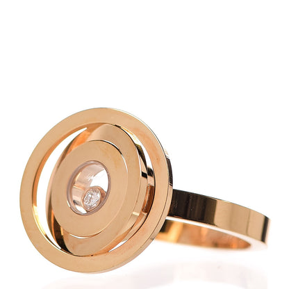 Chopard 18K Yellow Gold Diamond Happy Spirit Ring 50 5.25 3 of 9