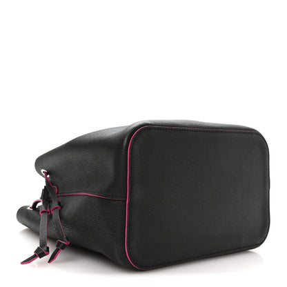 Louis Vuitton Calfskin Lockme Bucket Black 4 of 10