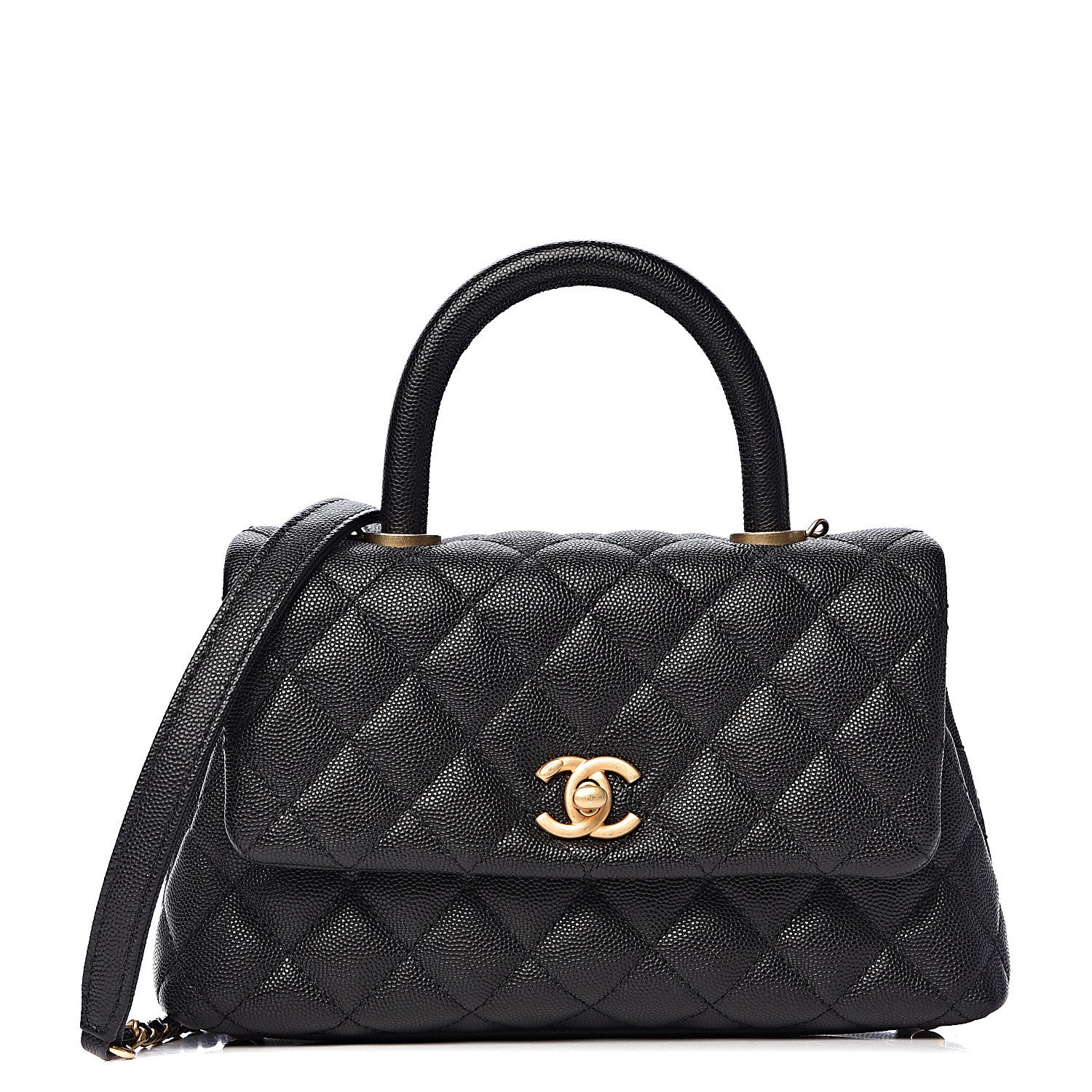 Chanel Caviar Quilted Mini Coco Handle Flap Black 1 of 11