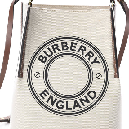 Burberry Canvas Cotton Small Peggy Bucket Bag Natural Gold 8 of 8
