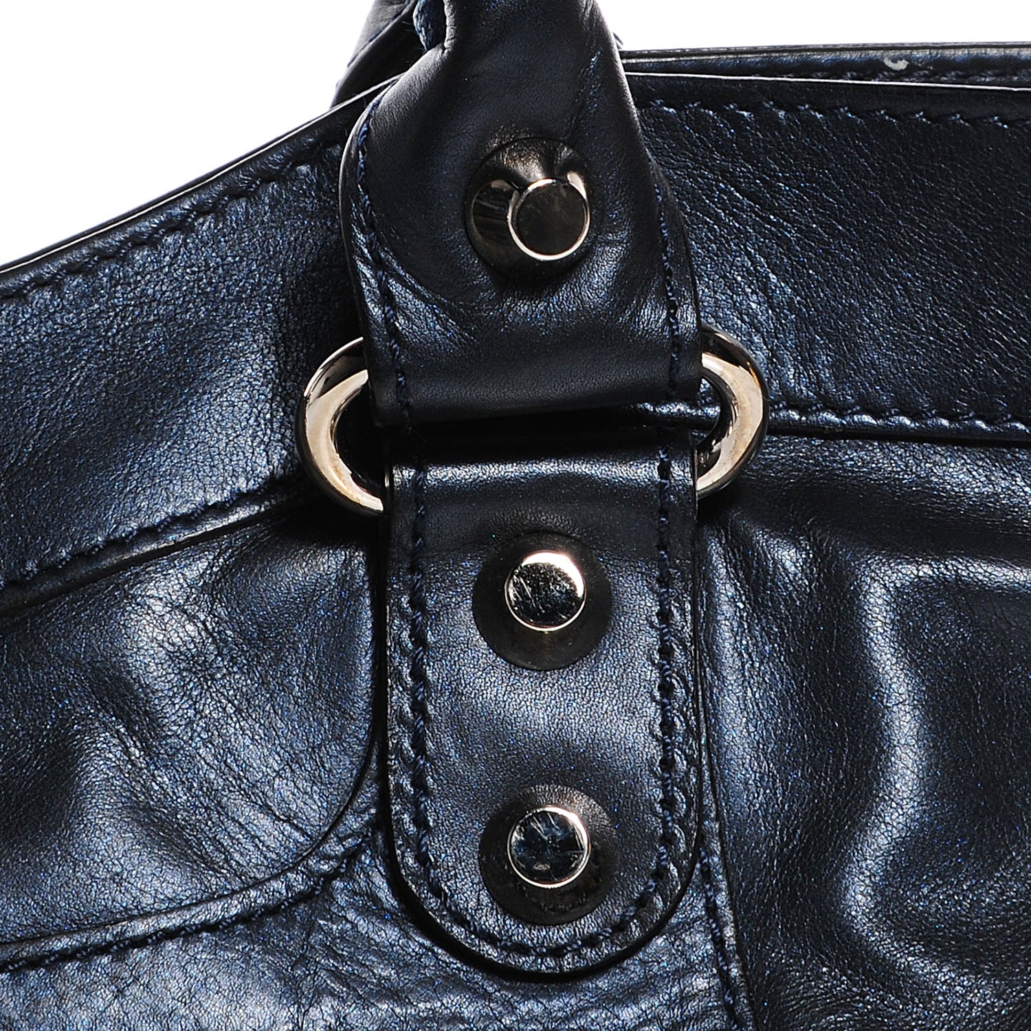 Balenciaga Iridescent Agneau Classic Hardware First Bleu Mineral 7 of 13