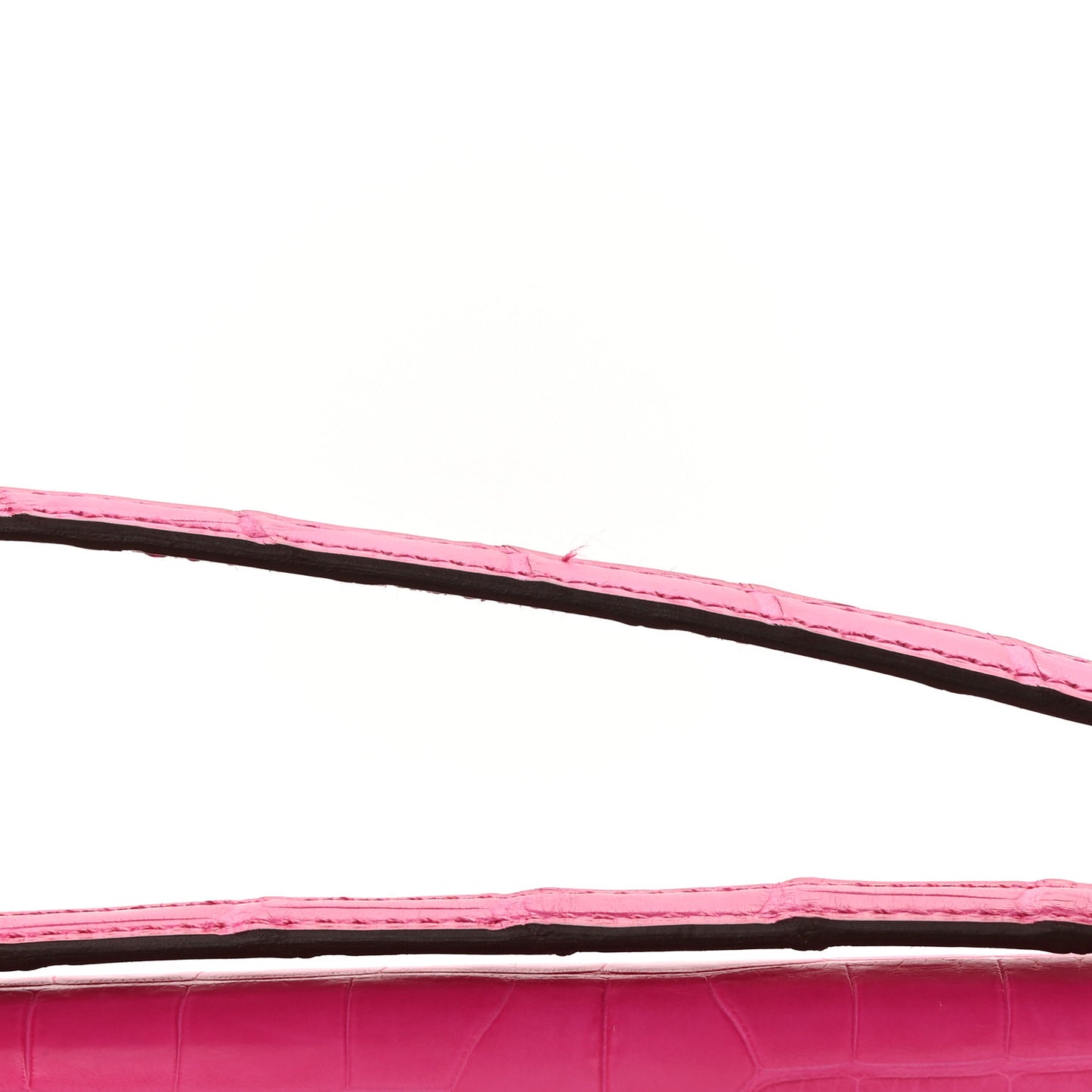 Matte Alligator Constance 18 Rose Shocking