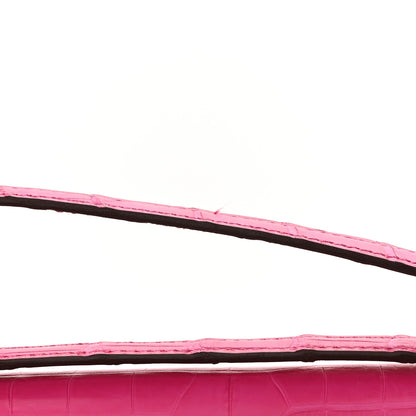 Hermes Matte Alligator Constance 18 Rose Shocking 11 of 14