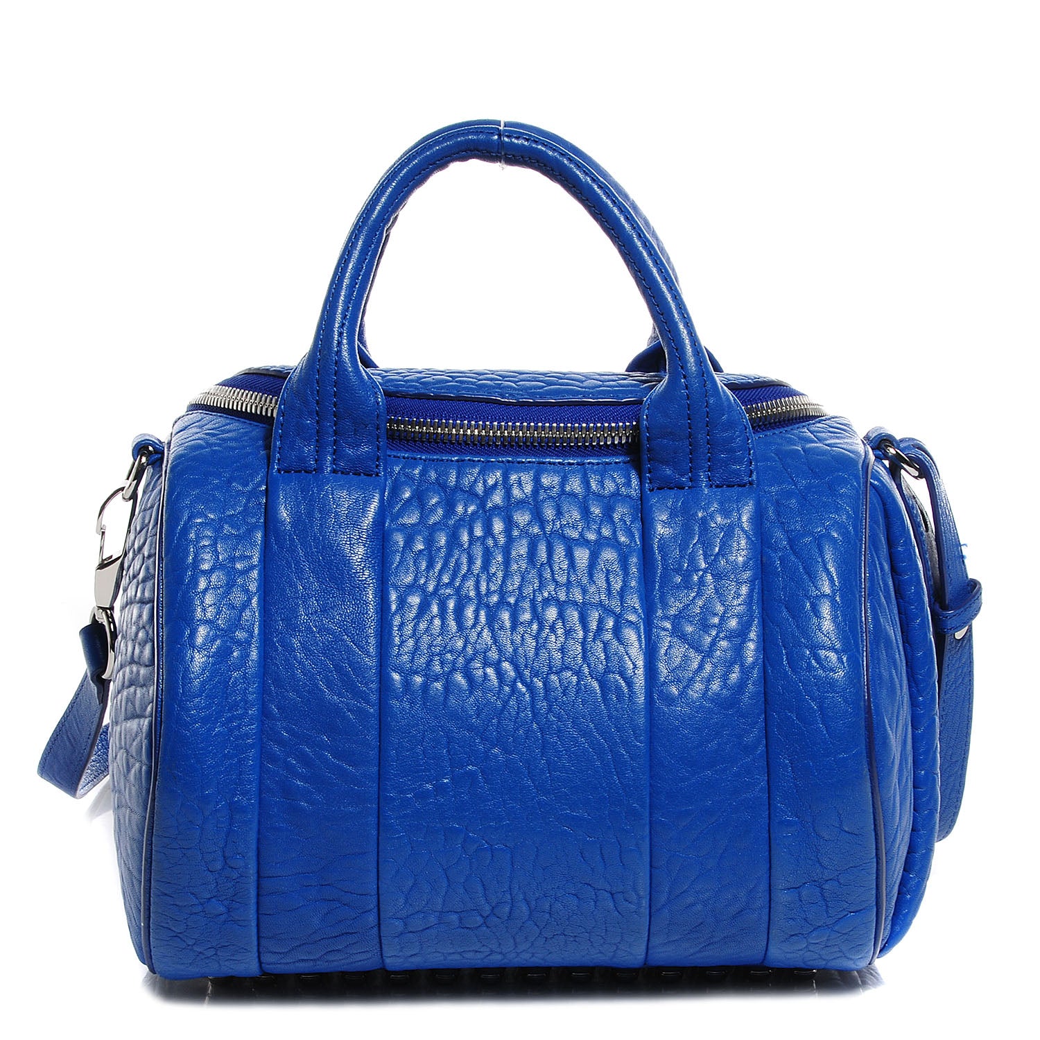 Alexander Wang Pebbled Lambskin Rockie Royal w Silver Hardware 1 of 7