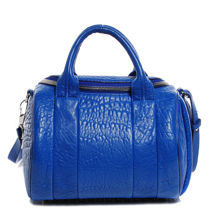 Alexander Wang Pebbled Lambskin Rockie Royal w Silver Hardware 1 of 7