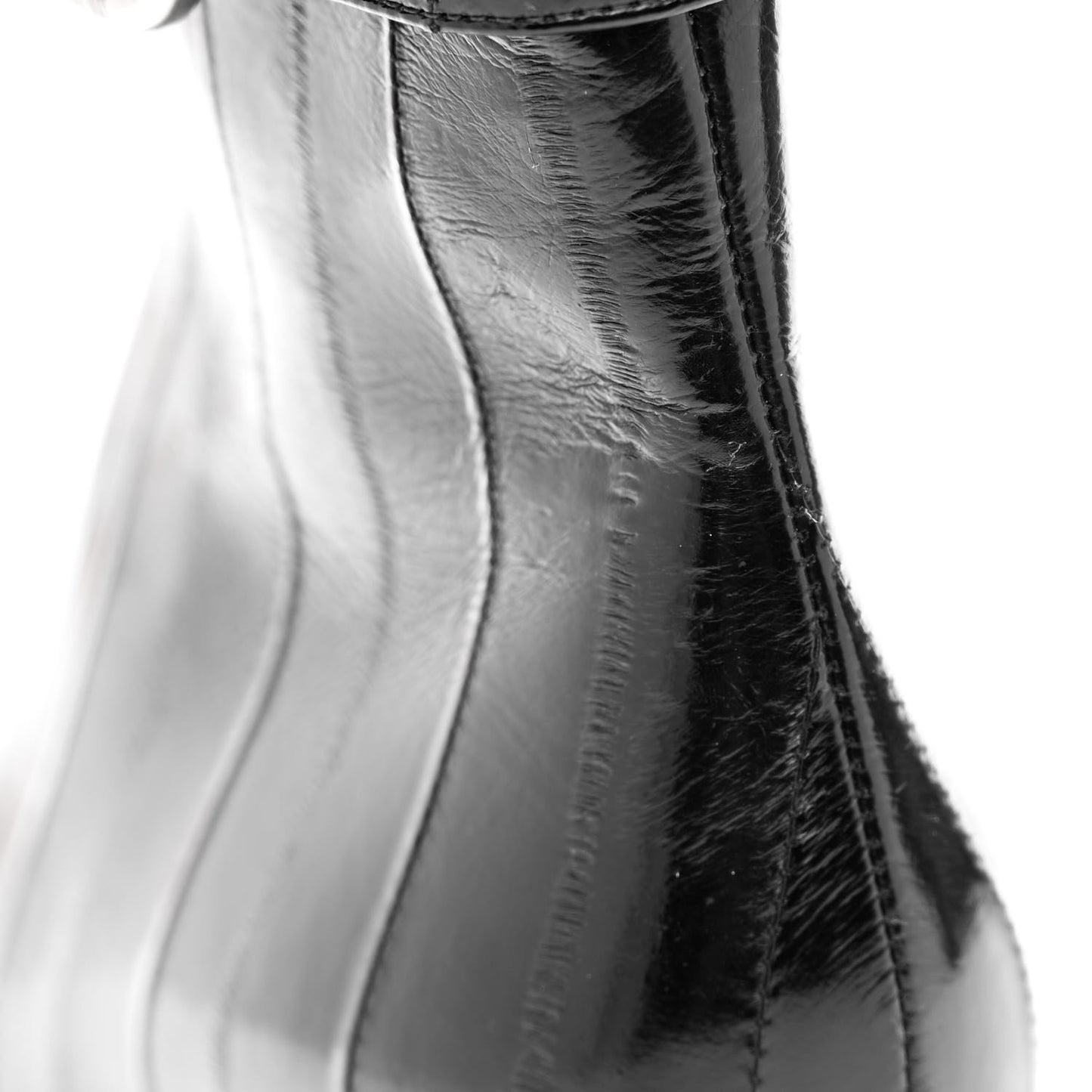 Shiny Eel Joplin Buckle Booties 37.5 Black