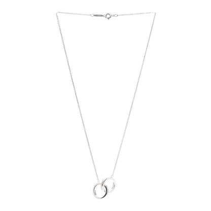 Tiffany Sterling Silver 1837 Interlocking Circles Pendant Necklace 3 of 6