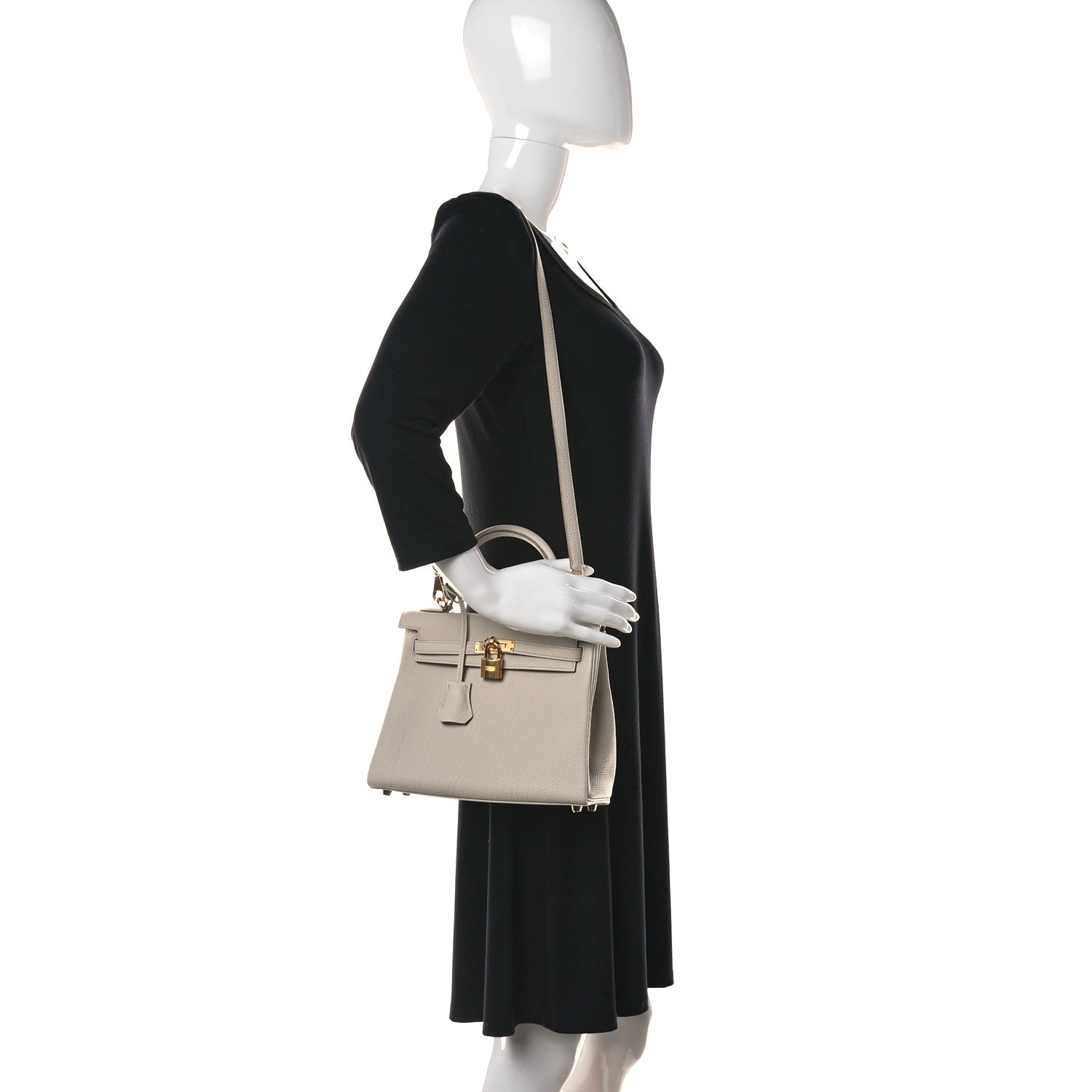 Hermes Togo Kelly Retourne 25 Beton 2 of 38