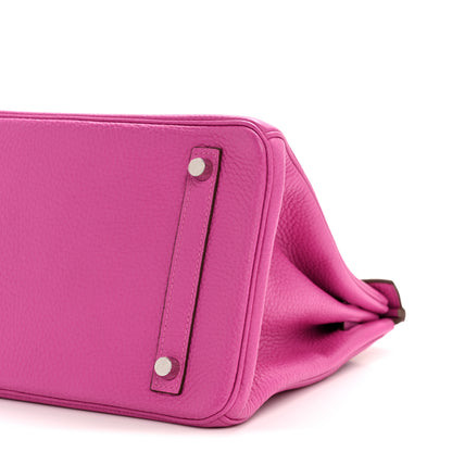 Hermes Taurillon Clemence Birkin 30 Magnolia 10 of 11