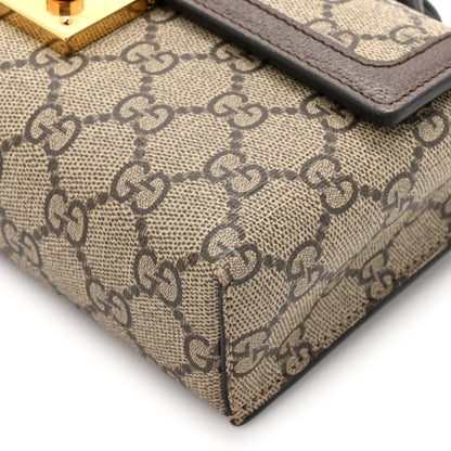 Gucci GG Supreme Monogram Calfskin Mini Ophidia Top Handle Bag Beige Ebony New Acero 14 of 15