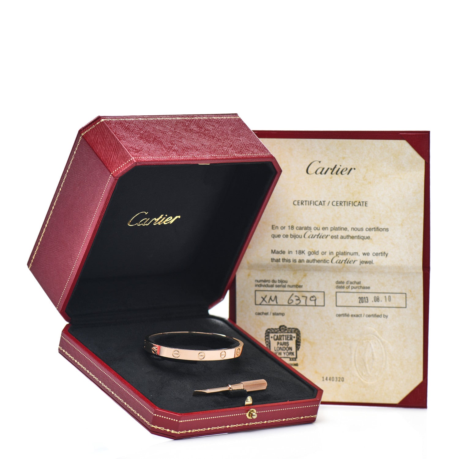Cartier 18K Pink Gold LOVE Bracelet 17 4 of 4