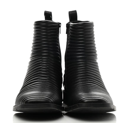 Balenciaga Calfskin Padded Quilted Ankle Boots 41 Black 2 of 8