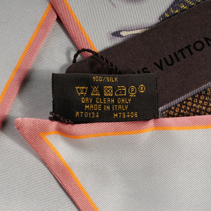 Louis Vuitton Silk LV Comics Bandeau Rose Poudre 7 of 7