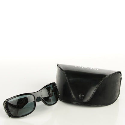 Chanel Crystal Bijou Numero 1 Sunglasses Black 6 of 6