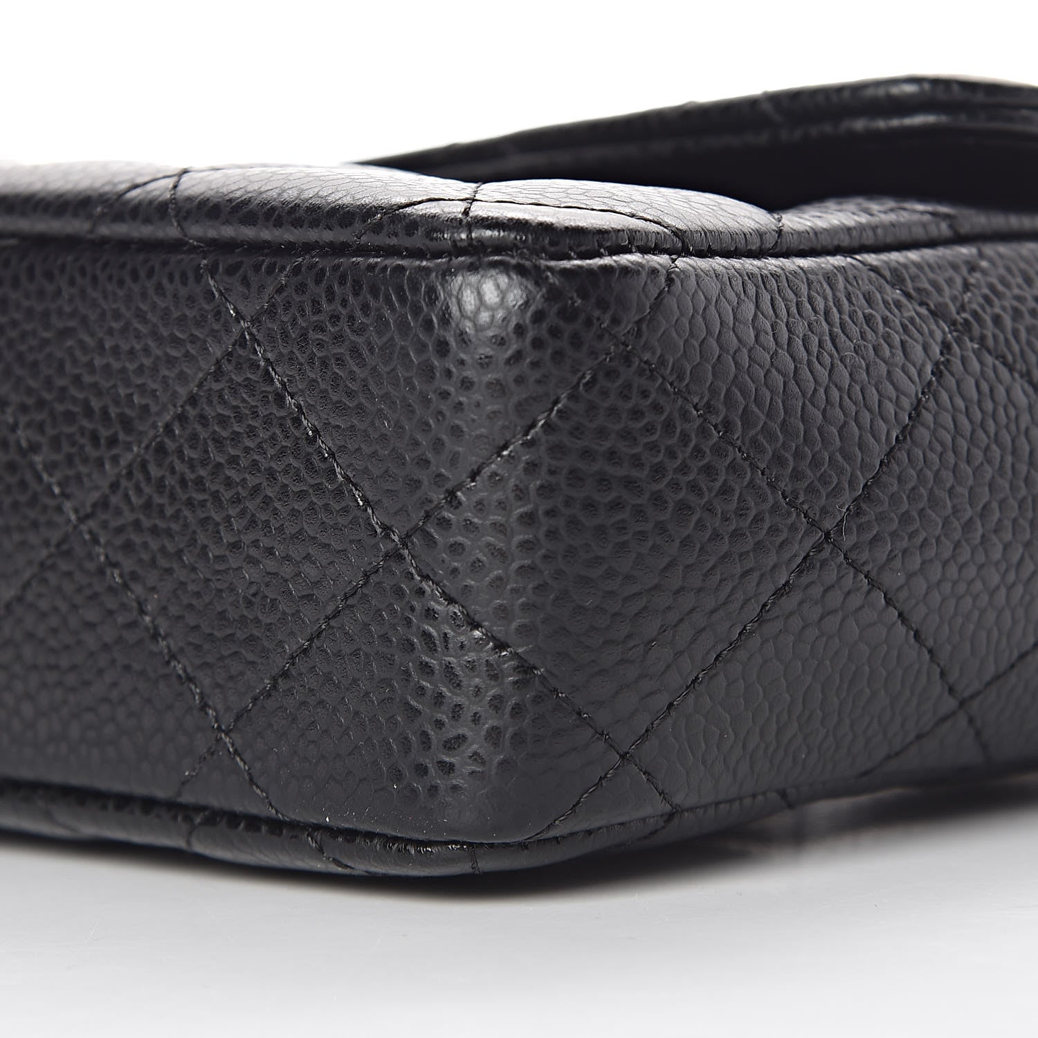 Chanel Caviar Quilted East West Flap Black 10 of 11
