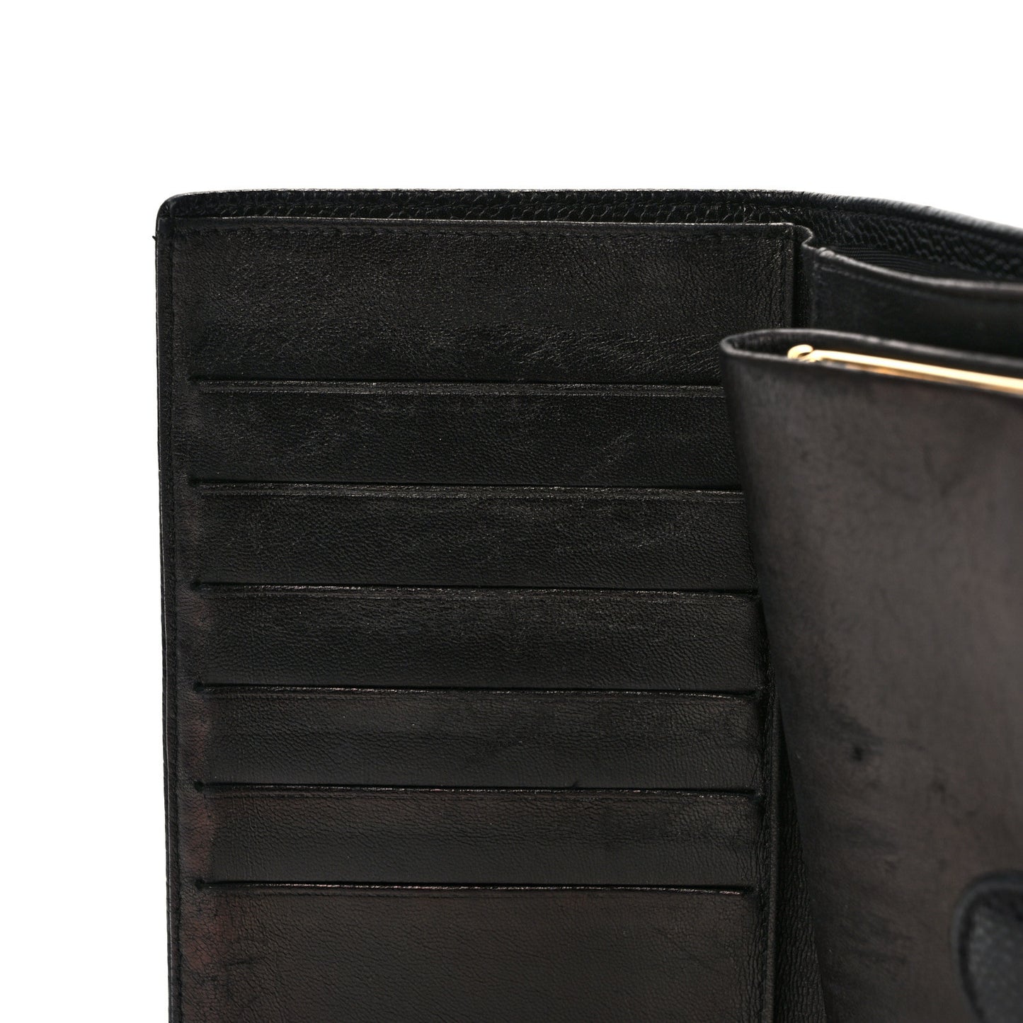 Caviar Timeless CC French Wallet Black