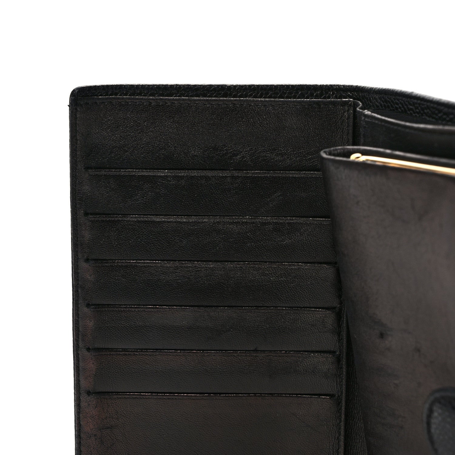 Chanel Caviar Timeless CC French Wallet Black 7 of 8