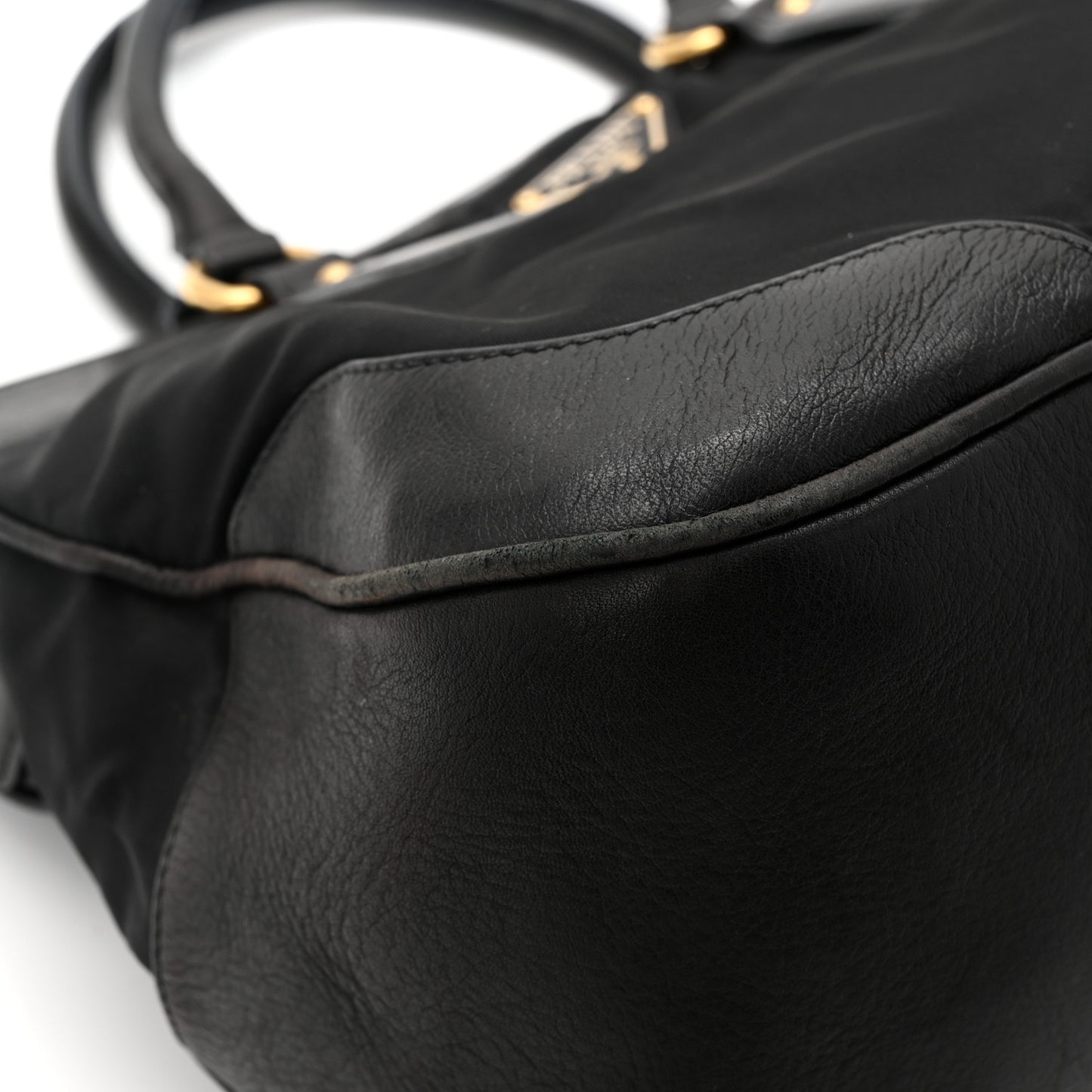 Tessuto Nylon Soft Calf Tote Black