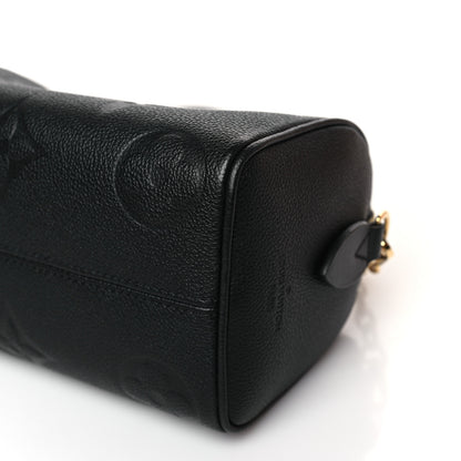 Louis Vuitton Empreinte Monogram Giant Speedy Bandouliere 20 Black 8 of 9