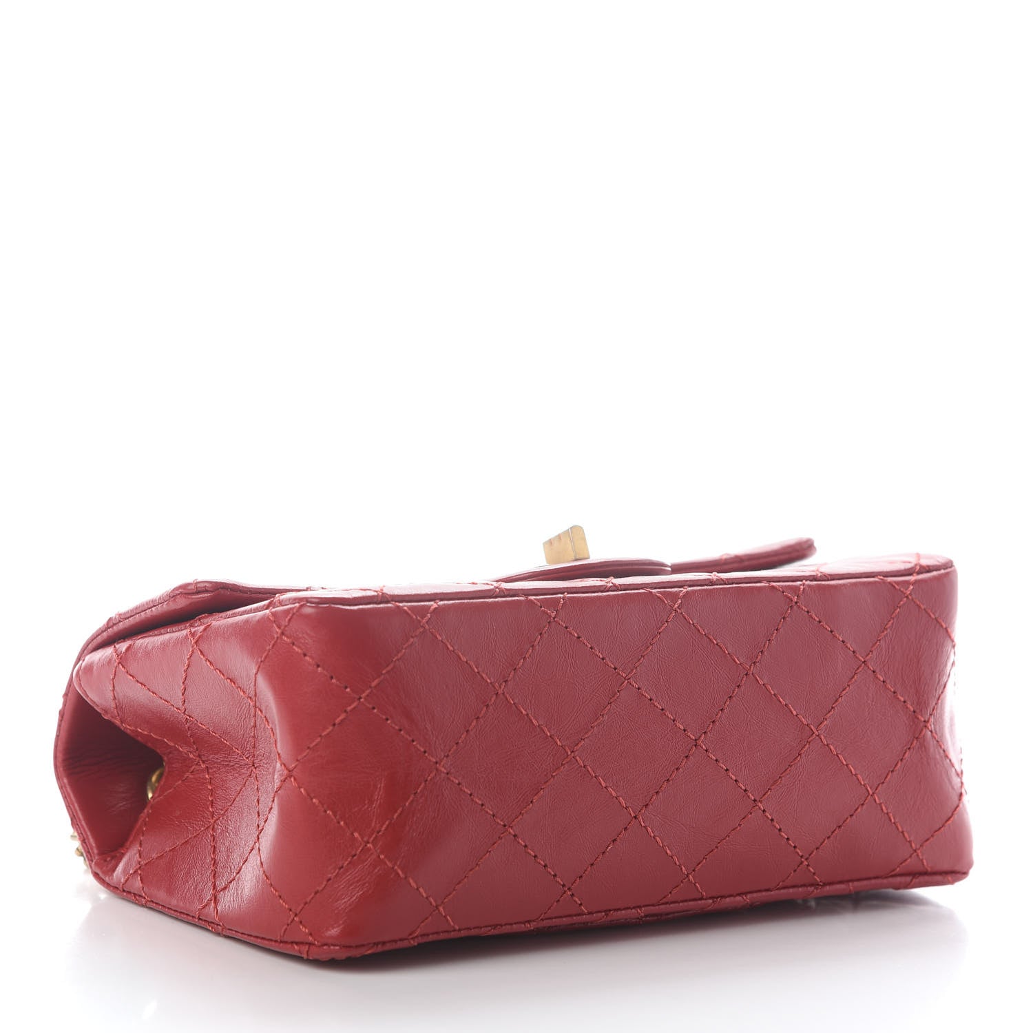 Chanel Aged Calfskin Quilted 2.55 Reissue Mini Flap Red 4 of 9