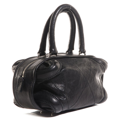 Chanel Calfskin Round Bowling Bag Black 3 of 7