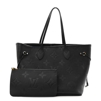 Louis Vuitton Empreinte Monogram Giant Neverfull MM Black 1 of 10