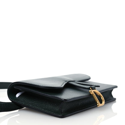 Christian Dior Goatskin Saddle Belt Bag Green 4 of 13