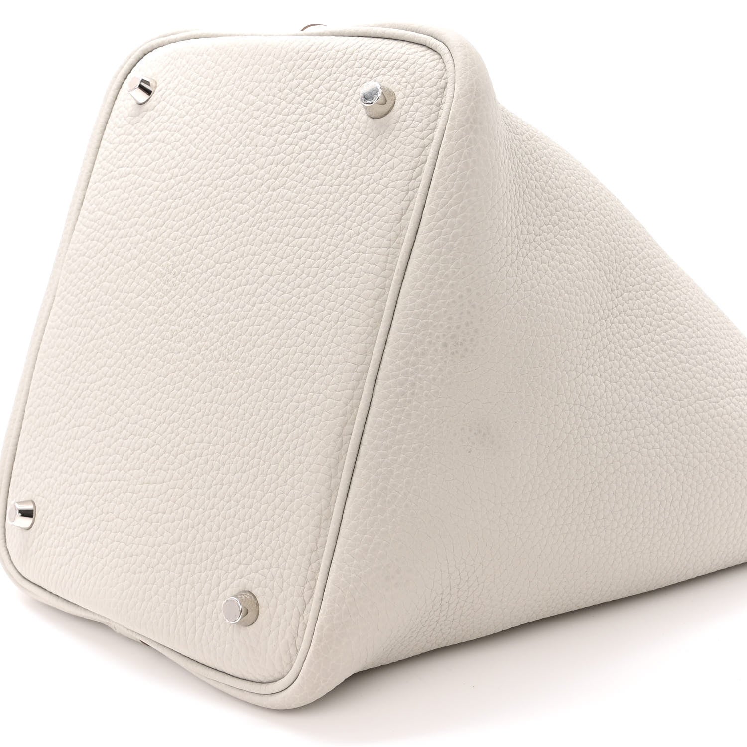 Hermes Taurillon Clemence Picotin Lock 22 MM Gris Perle 10 of 12