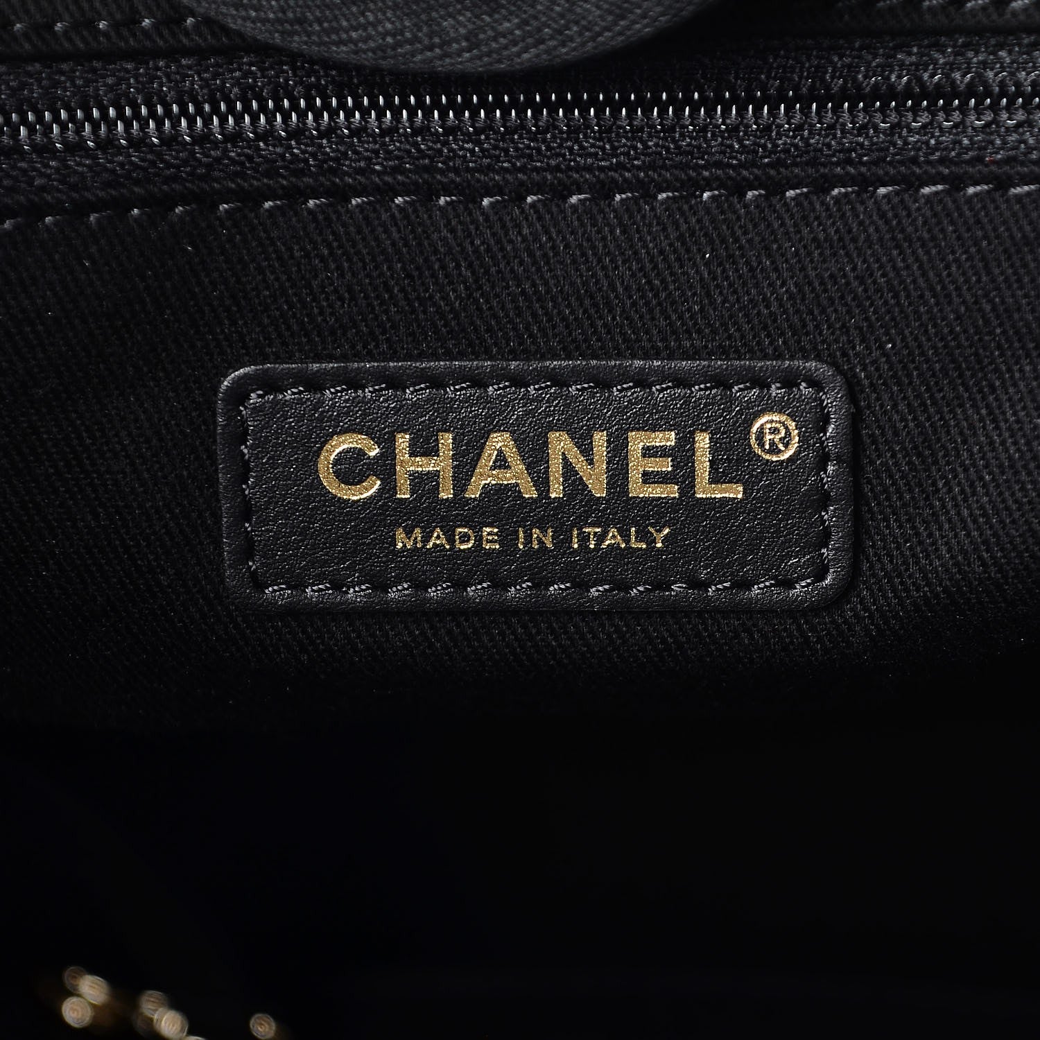 Chanel Woven Straw Raffia Large Deauville Tote Black 7 of 9