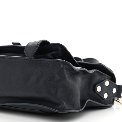 Proenza Schouler Calfskin SuedeTiny PS1 Satchel Dark Navy 9 of 9
