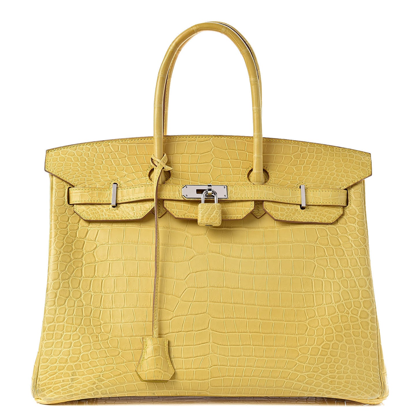 Matte Porosus Crocodile Birkin 35 Mimosa