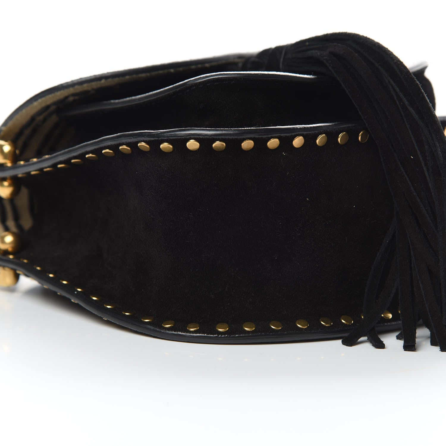 Chloe Suede Calfskin Braided Mini Hudson Shoulder Bag Black 9 of 12