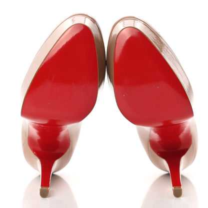 Christian Louboutin Patent Bianca 140 Pumps 36 Nude 5 of 11
